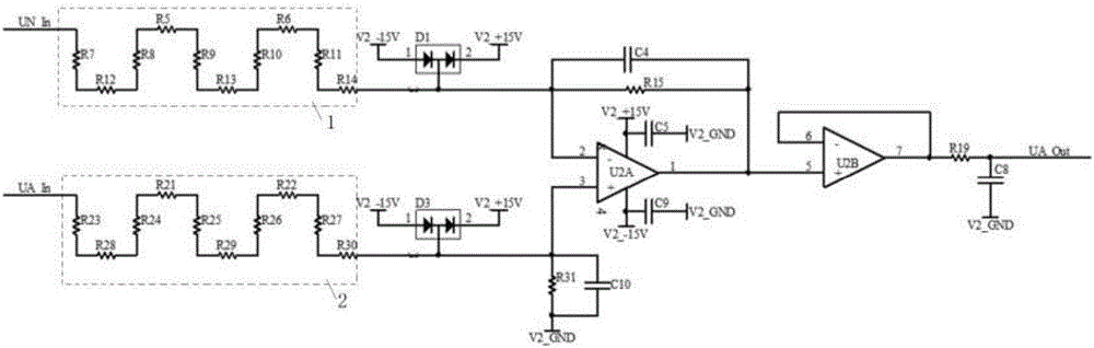 一种中、高压变频调速装置电压检测电路及电压检测方法与流程