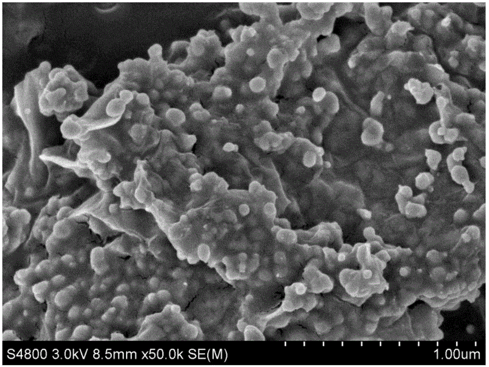 一种石墨烯负载石墨碳包覆四氧化三铁锂离子电池负极材料的制备方法与流程