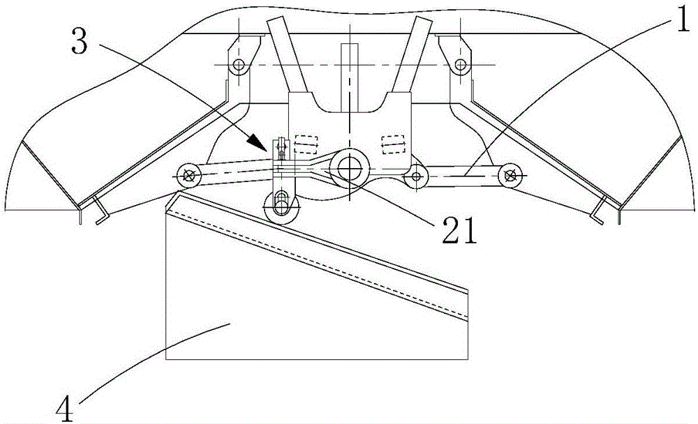 自卸式貨車底門二級(jí)鎖閉開關(guān)機(jī)構(gòu)的制作方法與工藝