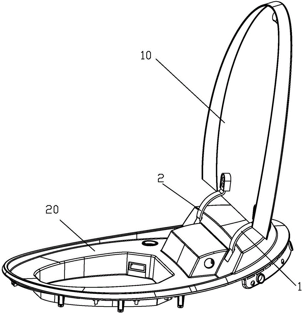 一種座廁的蓋板自動(dòng)翻轉(zhuǎn)機(jī)構(gòu)的制作方法與工藝