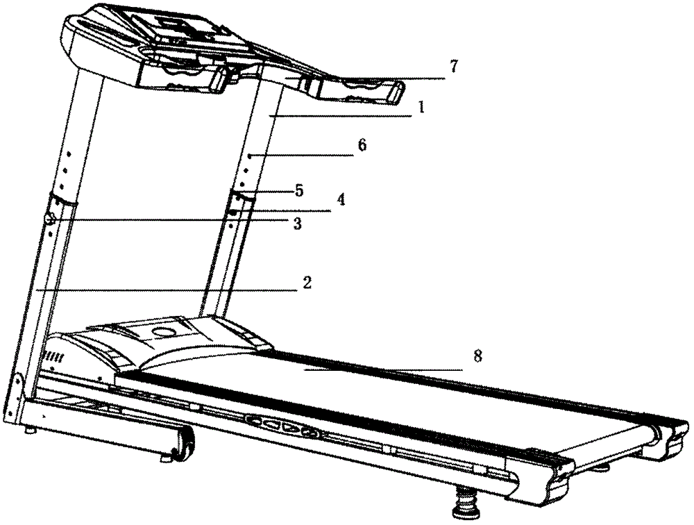 一種可調(diào)節(jié)立柱高度的跑步機(jī)的制作方法與工藝