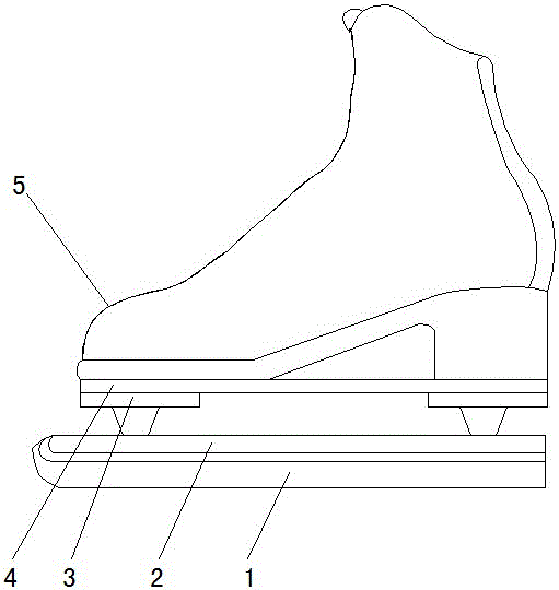 一种连体滑冰鞋的制作方法