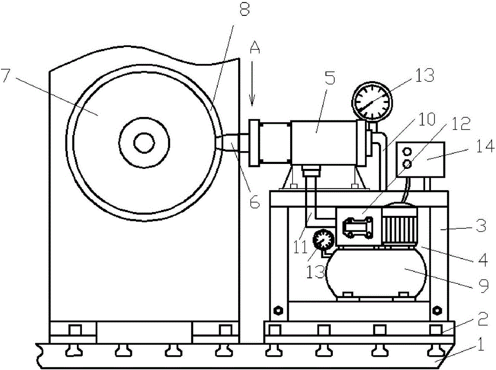 管件在螺旋弯管机螺旋模上的气动定位夹紧装置的制作方法