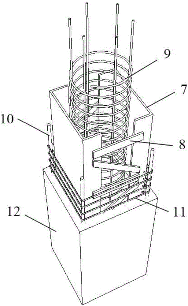 核心约束型空腹式型钢混凝土组合柱的制作方法与工艺