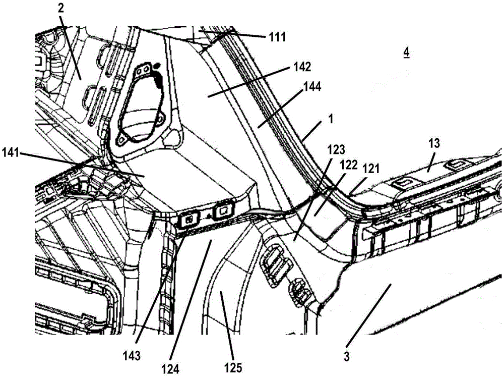 车身后部结构及其焊接方法与流程