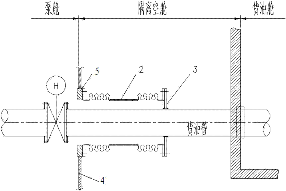 一種船用鋼通艙管件結構的制作方法與工藝