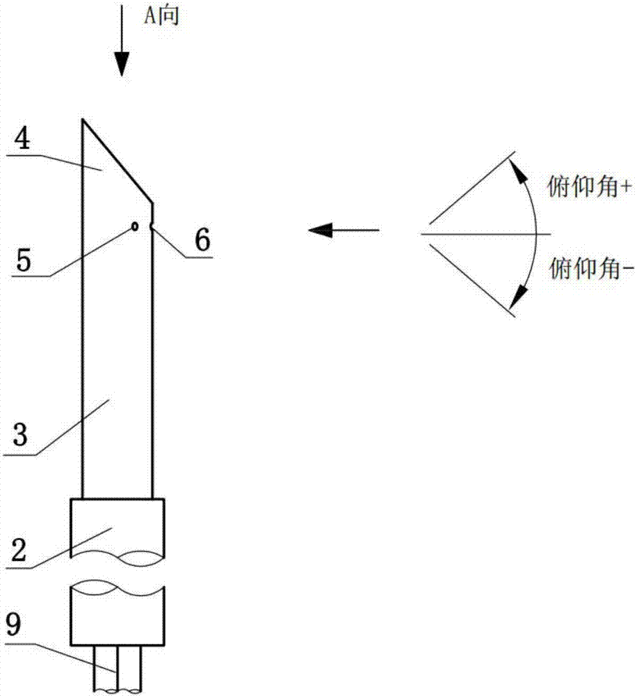 一种测量亚音速三维非定常流的楔头四孔动态压力探针的制作方法与工艺