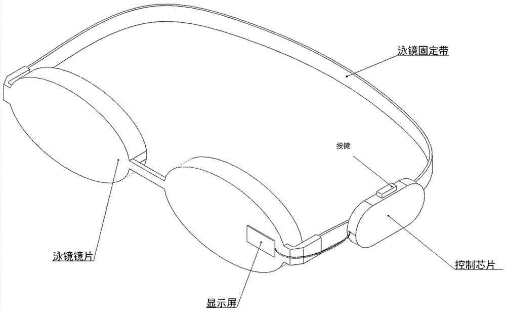 附著泳鏡的可顯示計時器的制作方法與工藝