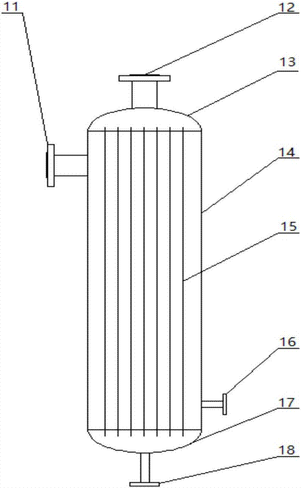 一種管式升膜海水淡化裝置及其工藝的制作方法