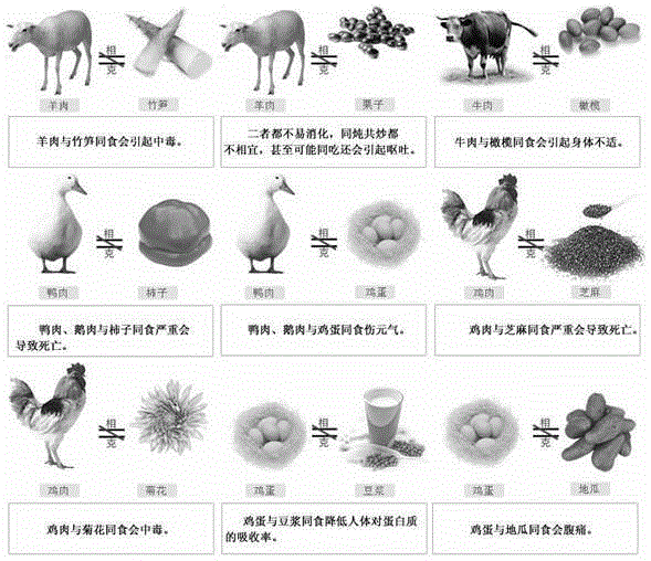 一種便攜式食物相克自動推理裝置的制作方法