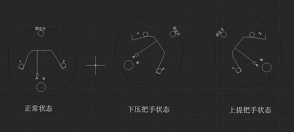 一種通過門把手下壓或上提輸入密碼的裝置和方法與流程