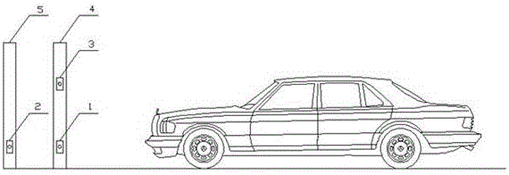 一種停車設(shè)備車輛超高無盲區(qū)檢測系統(tǒng)的制作方法與工藝