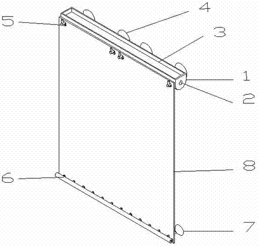 一种计算机教学用便携式投影屏幕的制作方法与工艺