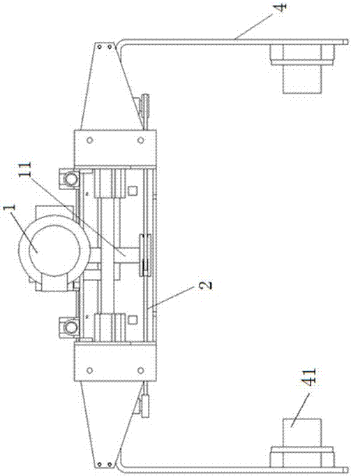 用于座便器提升成型机坯体模型的开闭装置的制作方法