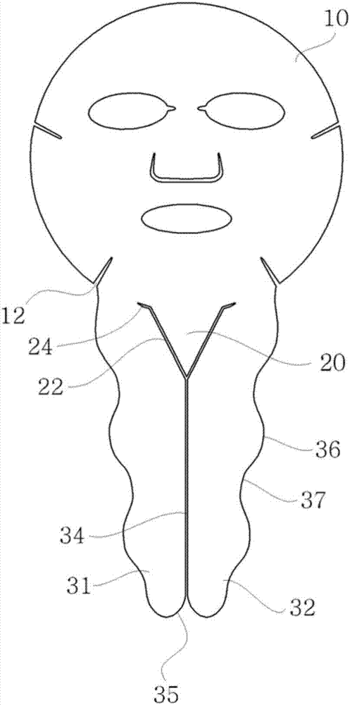 具有拉伸下頜和拉伸臂的面膜的制作方法與工藝