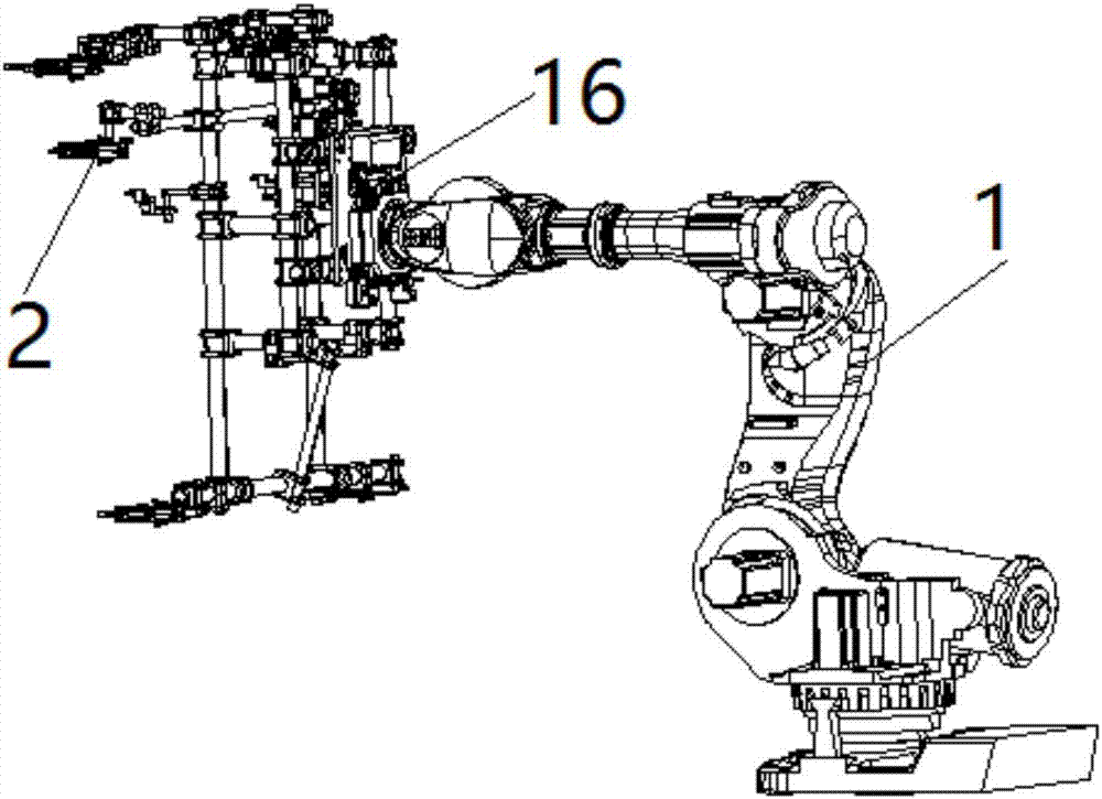焊装机器人用抓手存放装置的制作方法