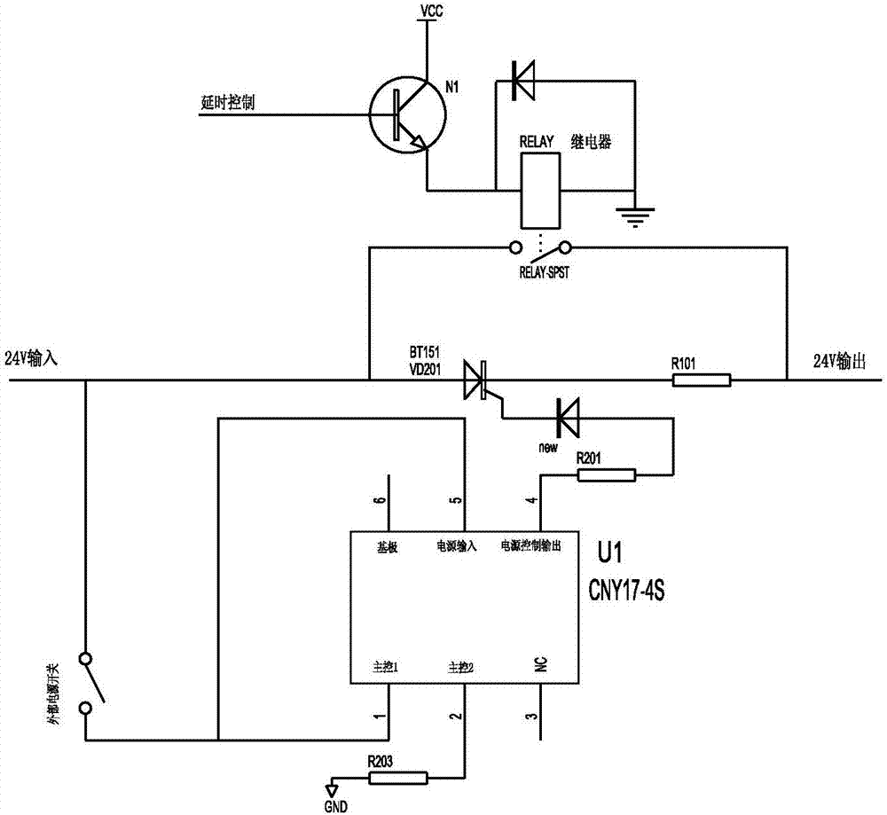 一種減小通信設(shè)備加電瞬間沖擊電流的電路的制作方法與工藝