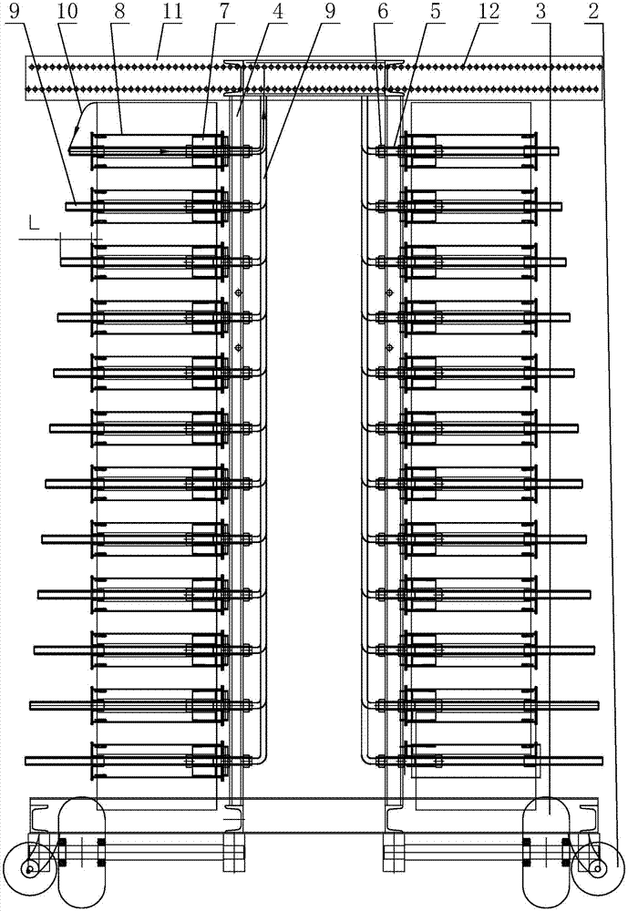 簇絨機(jī)移動(dòng)供紗裝置的制作方法