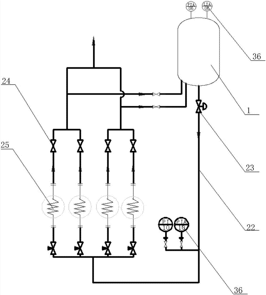 自重式低温泵循环供液装置的制作方法