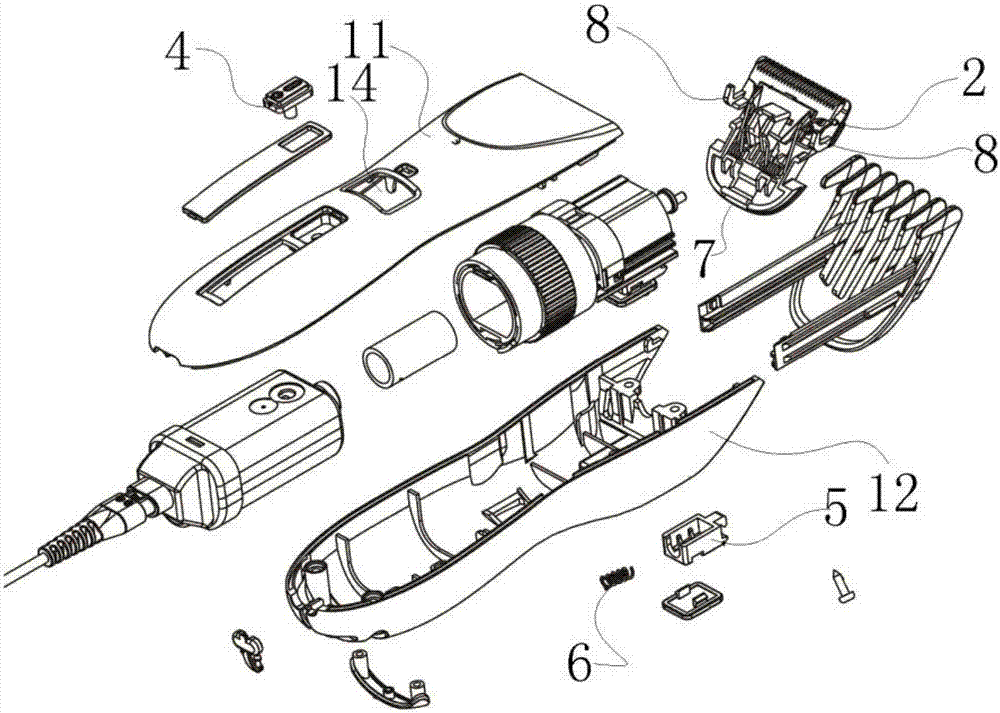 科德士理发器拆解图图片