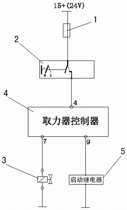 中置轴挂车取力器控制器的制作方法与工艺