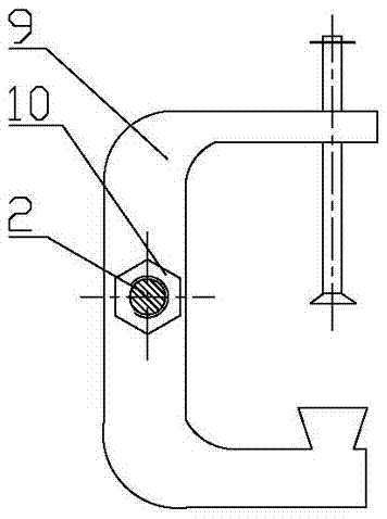 可调式泵冲传感器固定支架的制作方法与工艺