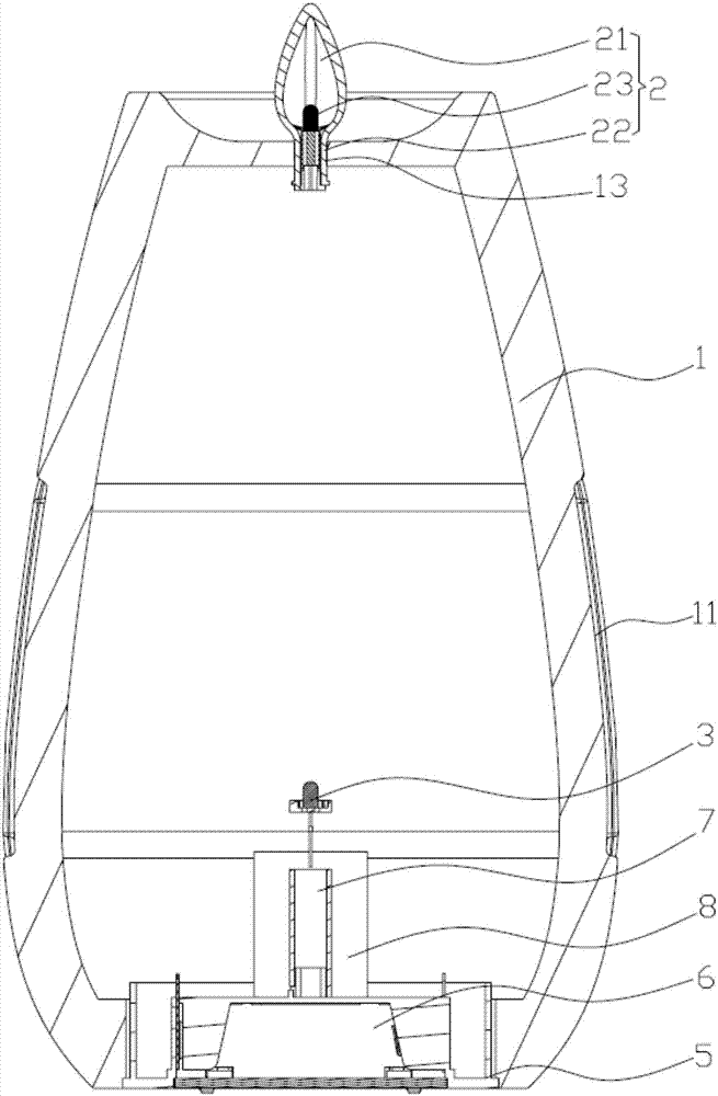 一種新型電子蠟燭燈的制作方法與工藝