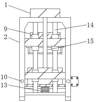 一种可自行清理底板的免烧砖机主体机构的制作方法与工艺