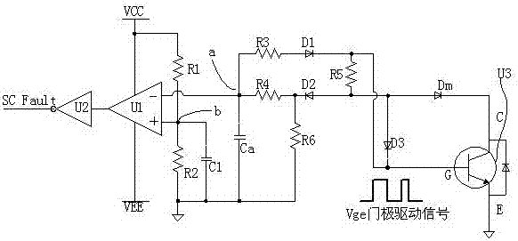 電機(jī)控制器中IGBT驅(qū)動(dòng)模塊短路檢測(cè)保護(hù)電路的制作方法與工藝