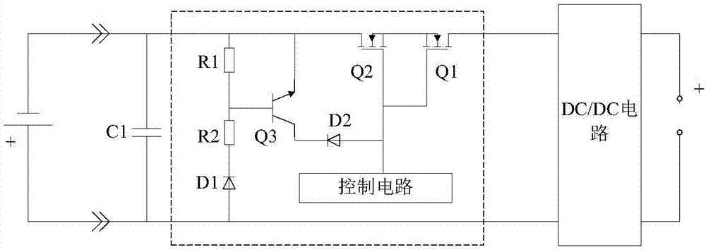 電池防反接的保護(hù)電路的制作方法與工藝