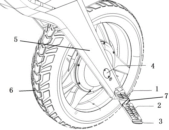 一種車輪的踩踏板的制作方法與工藝