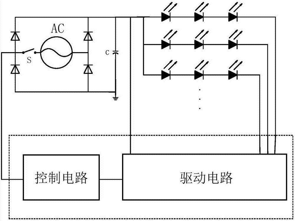 一種用于LED的開關(guān)切換電路的制作方法與工藝