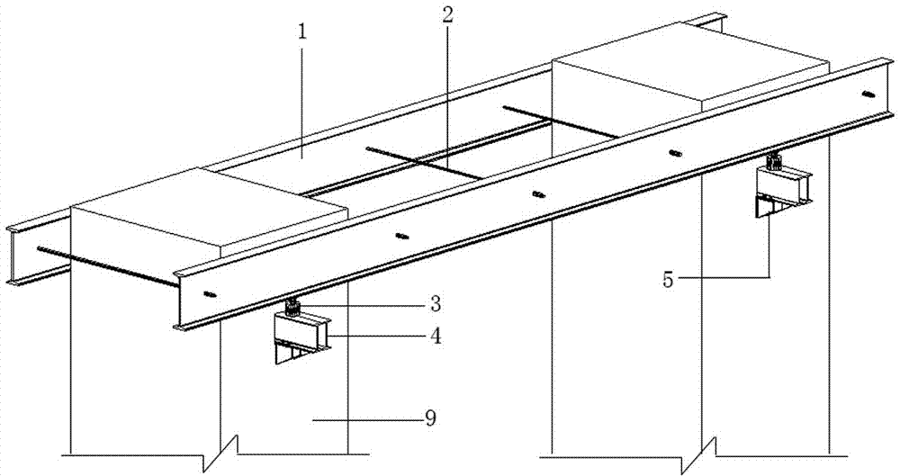 一种穿入式附加被动受力梯形块的盖梁施工支架的制作方法与工艺