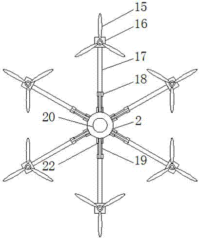 一種可折疊多旋翼植保機(jī)的制作方法與工藝