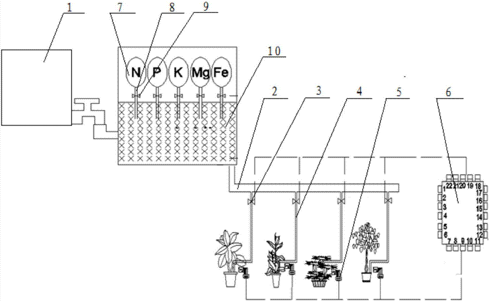 在植物种植领域中,现有的滴灌系统普遍适用于大规模农田或温室大棚