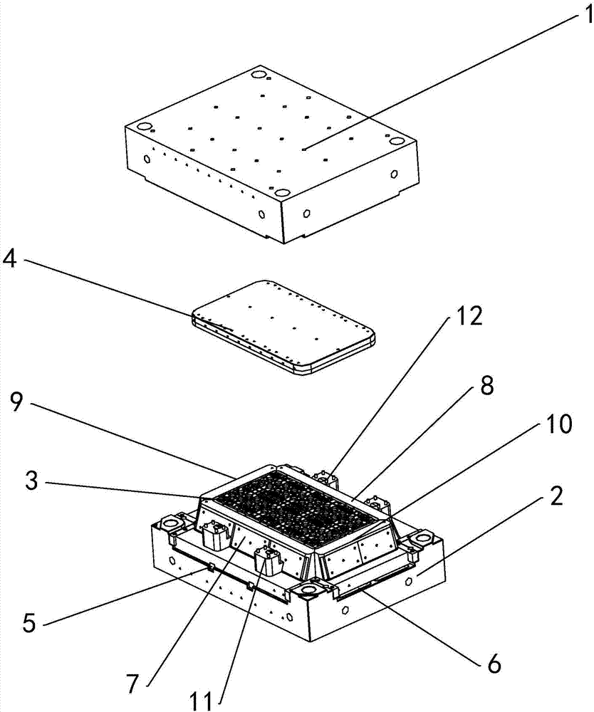 鋰電池托盤的外框成型模具的制作方法與工藝