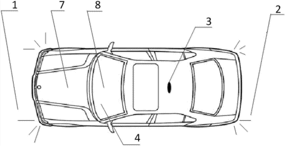 一種轎車(chē)行車(chē)警示安全裝置的制作方法