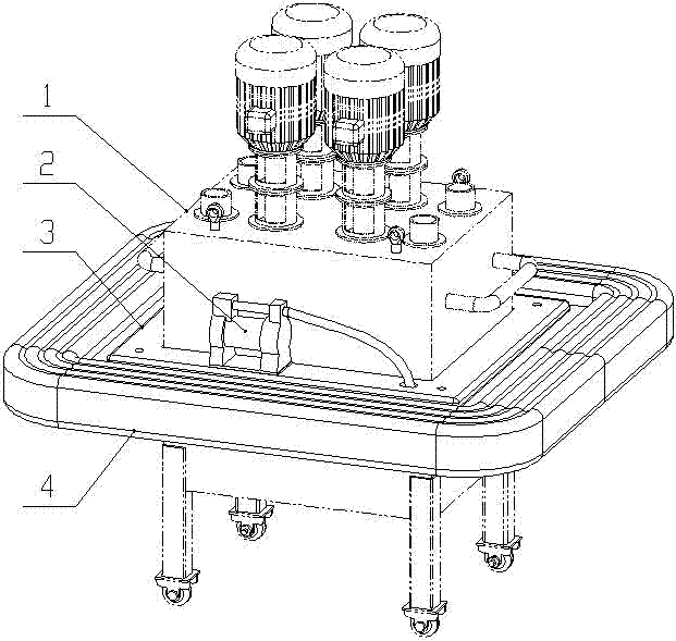 一种组合式离心泵用充气悬浮装置的制作方法