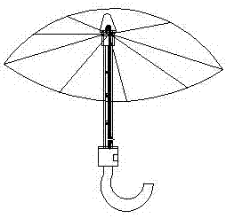 一種反向自動雨傘的制作方法與工藝