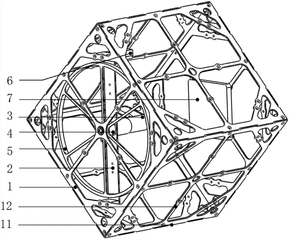 一种立方体飞轮倒立摆系统的制作方法与工艺