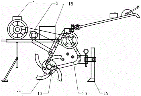 一種大功率環(huán)保微型旋耕機(jī)的傳動(dòng)系統(tǒng)的制作方法與工藝