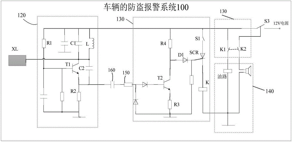 车辆的防盗报警系统及车辆的制作方法与工艺