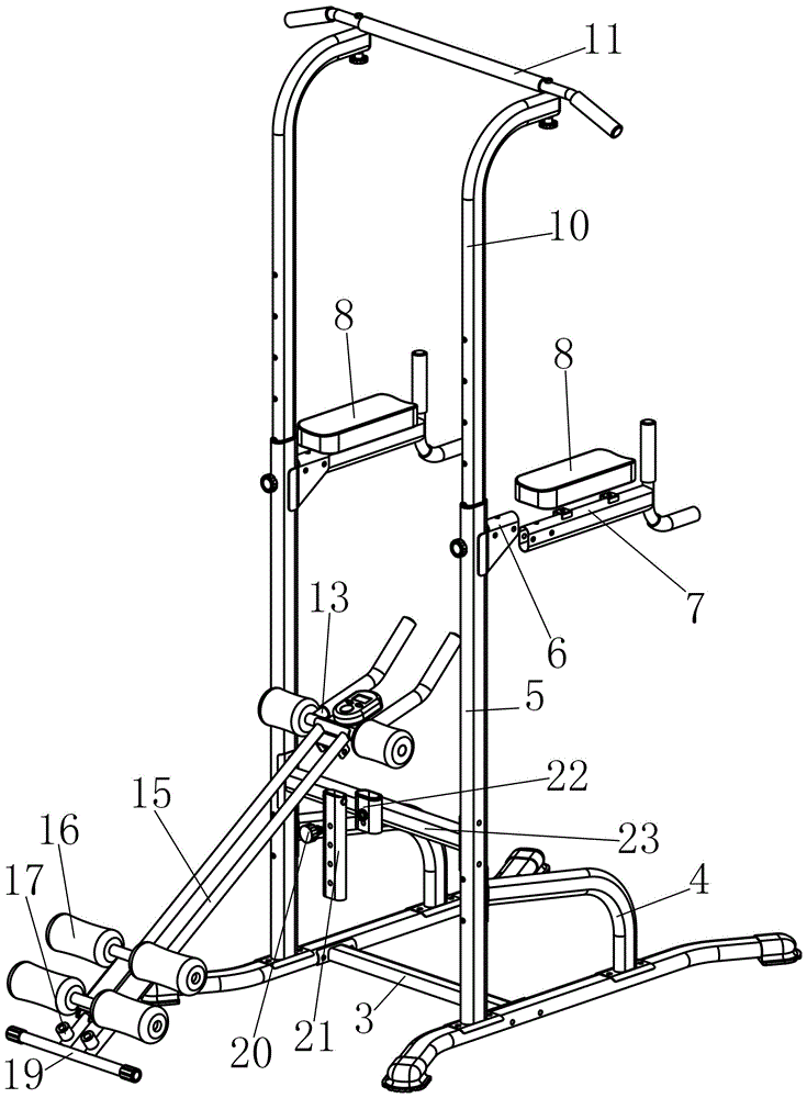 單雙杠健腹器美腰機(jī)的制作方法與工藝