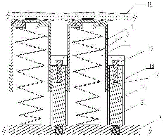 一种独立升降弹簧垫的制作方法与工艺