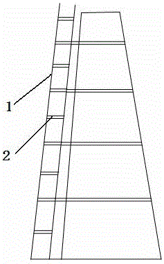 覆冰电力杆登杆伸缩梯的制作方法与工艺