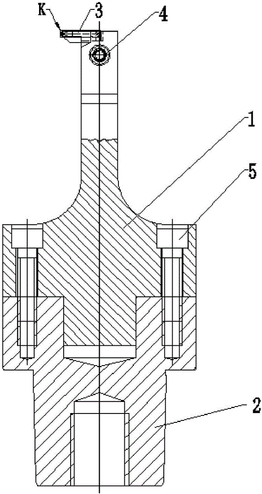 一种加工隔板套内孔凹槽用圆柱定位结构车刀的制作方法与工艺
