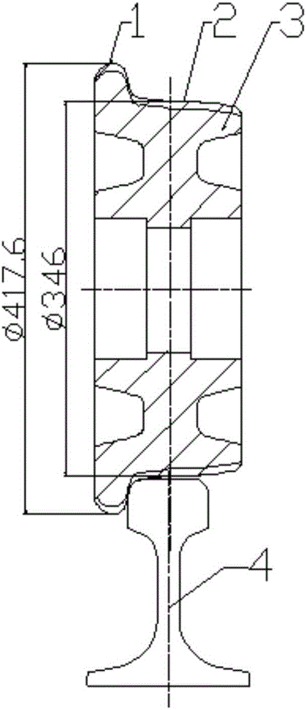 一種公鐵兩用車專用軌道行駛導(dǎo)向輪的制作方法與工藝