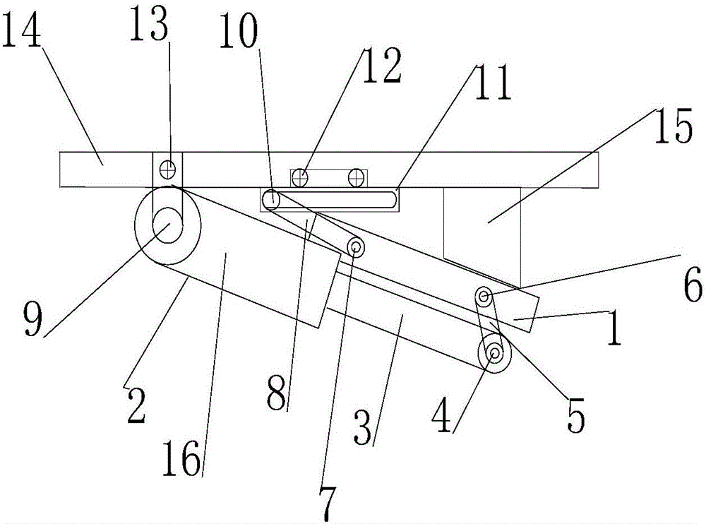 一种车载显示屏的翻折机构的制作方法与工艺