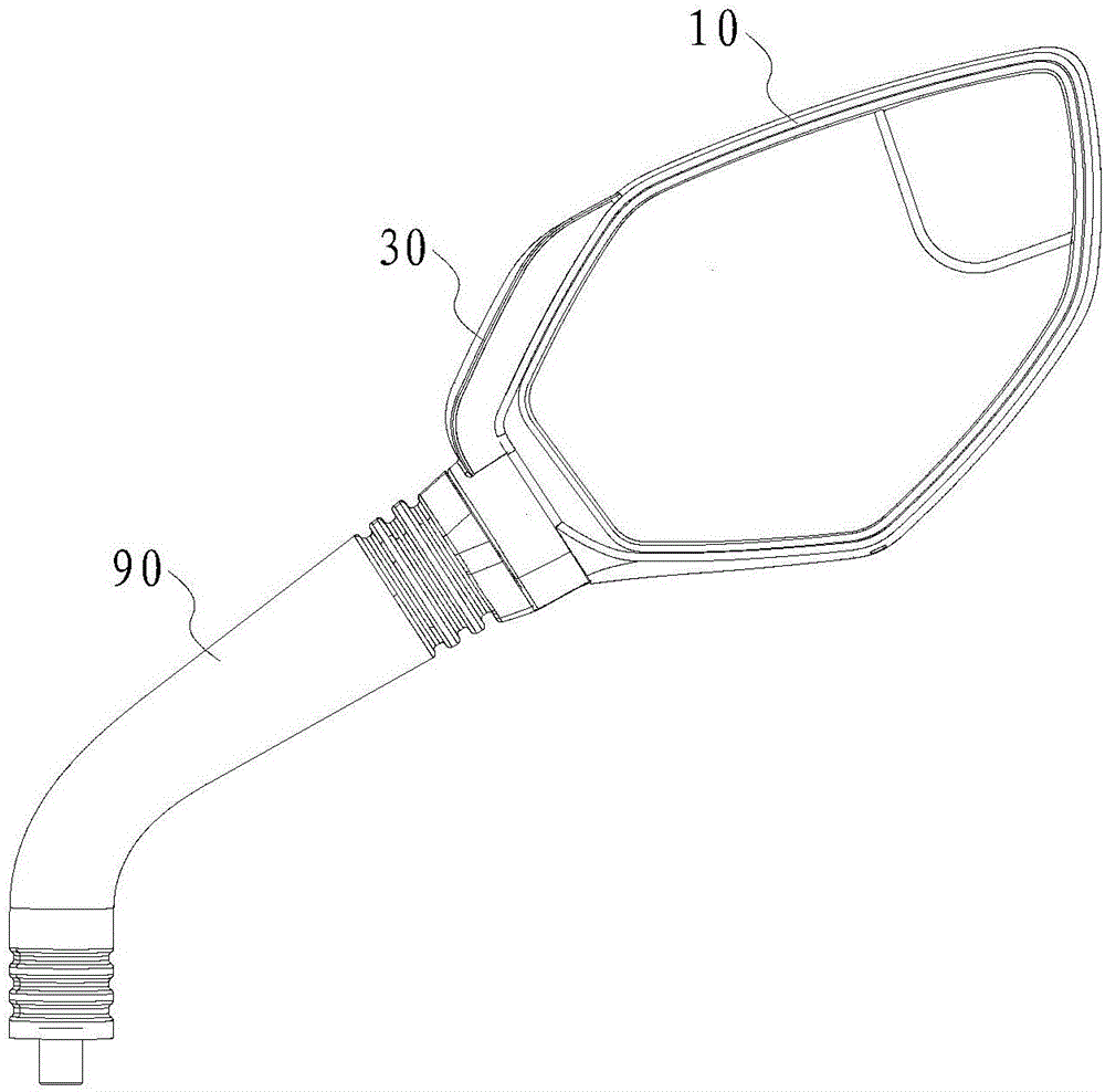 摩托車后視鏡以及摩托車的制作方法與工藝