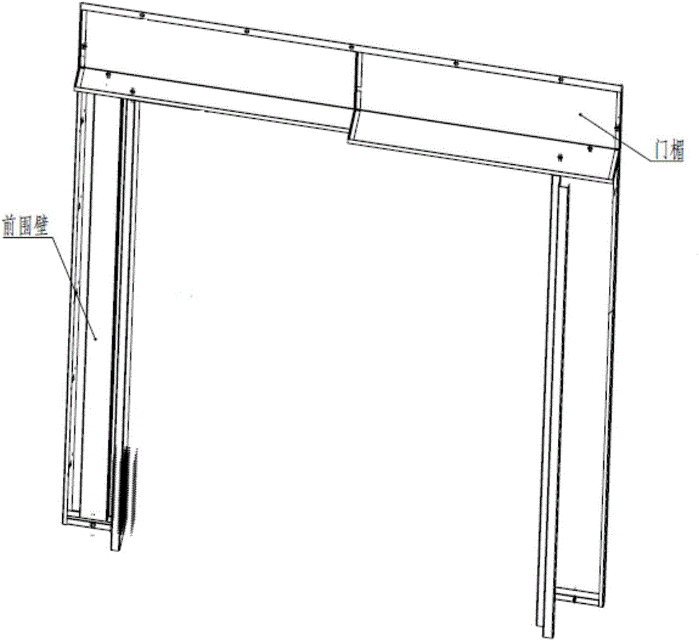 一種用于旁開(kāi)門(mén)式電梯的前圍壁的制作方法與工藝